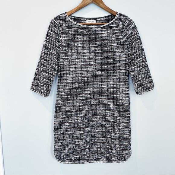 Max Studio Lightweight Tweed Shift Midi Dress Size XS EUC - Picture 1 of 14